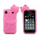 Samsung Galaxy S case,PINK Cat 3D Silicone Soft Case Cover For Samsung Galaxy S I9000