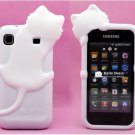 Samsung Galaxy S case,White Cat 3D Silicone Soft Case Cover For Samsung Galaxy S I9000
