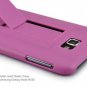 Candy Color Stylish Hard Plastic Case With Stand For Samsung Galaxy Note i9220 - Magenta