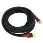 High Speed HDMI Cable M/M , 15FT Red/Black Plug Mesh Black