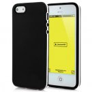 Smooth TPU Case With bumper Affect For iPhone 5 - Black/White