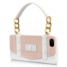 Fashionable Handbag Design Silicone Case For iPhone 5 - White