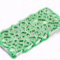 Hollowed Floral Routine Plating Hard Case For iphone 5 - green