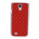 Starry Sky Pattern Hard Case with Rhinestone for Samsung Galaxy S4 I9500 (red)