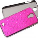 Starry Sky Pattern Hard Case with Rhinestone for Samsung Galaxy S4 I9500 (peach)