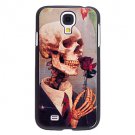 Skeleton Smell the Rose Pattern Hard Case for Samsung Galaxy S4 I9500