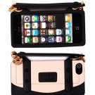 Fashionable Handbag Design Silicone Case For iPhone 5 - black