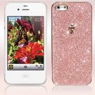 luxury shining Rhinestone Hard Case Cover For iPhone 5 - Pink