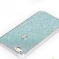 luxury shining Rhinestone Hard Case Cover For iPhone 5 - Blue