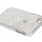 luxury shining Rhinestone Hard Case Cover For iPhone 5 - White