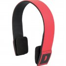 colorful Wireless Bluetooth stereo headset headphone with mic for cellphone ,PC ,MP3 MP4--Red