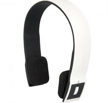 colorful Wireless Bluetooth stereo headset headphone with mic for cellphone ,PC ,MP3 MP4----White