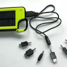 Universal solar battery charger for cell phones ,with hook-yellow