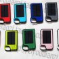 Universal solar battery charger for cell phones ,with hook-red