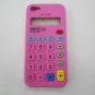 Calculating Machine Pattern Design Silicone Case For iPhone 5 - Pink