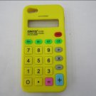 Calculating Machine Pattern Design Silicone Case For iPhone 5 - yellow