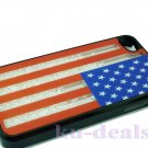 US flag style (black) for iphone 5 ,with rhinestones inside