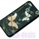 New black butterfly  hard case for iphone 5 ,with rhinestones inside