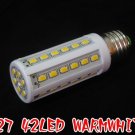 5pcs/lot  E27 12W 5630 42 LED Warm White Cool White led Bulb Lamp 220V