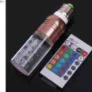[ 9W E27 RGB LED Light ]16 Color Crystal LED Bulb With 24 key Remote Control CE/RoSH fashion design