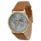 Vintage Map Watch (World)