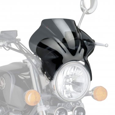Cockpit - Universal Motorcycle Screen for Naked Bikes: Dark Smoke M1480F