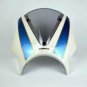 Triumph Bonneville T100 / T120 (16+) Fly Screen White and Blue 26002D