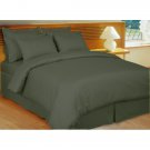 1000TC Egyptian Cotton Full & Queen Olive Stripe Duvet Cover Set 3pc