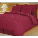1000TC Egyptian Cotton Burgundy Stripe Queen Sheet Set 4pc