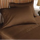 1000TC Egyptian Cotton Chocolate Full Fitted Sheet