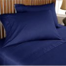 1000TC Egyptian Cotton Navy Blue Twin XL Flat Sheet