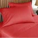 1000TC Egyptian Cotton Red Twin XL Flat Sheet