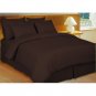 1000TC Egyptian Cotton Chocolate Stripe California King Flat Sheet