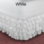 1000TC Egyptian Cotton White Olympic Queen Ruffle Bed Skirt / Valance