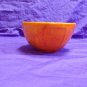 Orange ceramic bowl