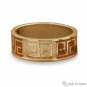 Orange & Tan Enamel  Fashion Bangle Bracelet