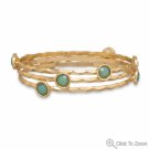 Set of 3 Mint Green Fashion Bangle Bracelets
