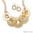 Streets of Gold Fashion Necklace and Earring Set