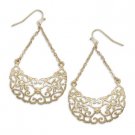 14 Karat Gold Plated Heart Design Earrings 14 Karat Gold Plated Heart Design Earrings