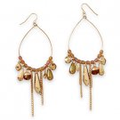 Gold Tone Pear Shape Drop