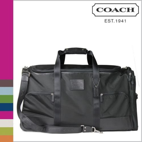 NWT Men's Coach Voyager Wheeled Duffle Bag/Luggage F77219
