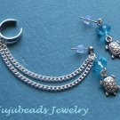 Swarovski Crystal Turtle Ear Cuff Set