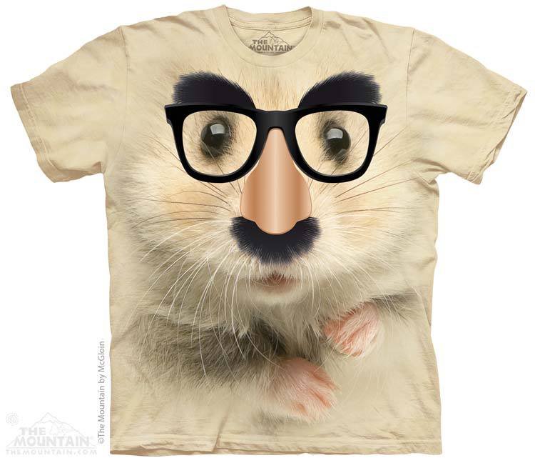 The Mountain Graphic Tee Big Face Hamster Of Mystery T-Shirt Size M