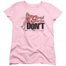 Beverly Hills 90210 Don't Girl T-shirt Junior Size S Pink