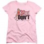 Beverly Hills 90210 Don't Girl T-shirt Junior Size S Pink