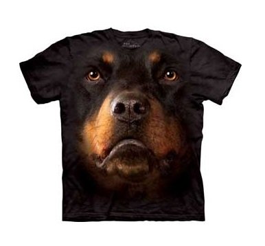The Mountain Graphic Tee Rottweiler Face T-Shirt Size M