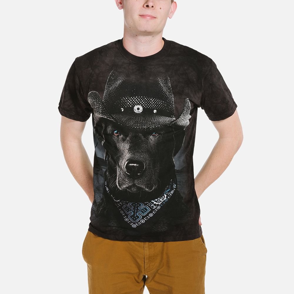 The Mountain Graphic Tee Cowboy Lab Adult T-shirt Size 2XL