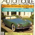 1952-54 NASH KARMANN-GHIA 1960 EDSEL 1969 SHELBY GT-350