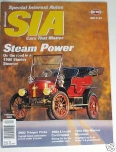 SIA 1908 STANLEY STEAMER 1964 LINCOLN CONT. 1972 ALFA