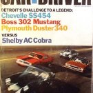 FEB 1970 CAR & DRIVER FIAT 124S PLYMOUTH DUSTER 340 BOSS MUSTANG 454 CHEVELLE